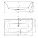 Hoesch Procasa Delphis Unic Vorwandwanne 180x80 Monoblock Version links ohne Befüllung