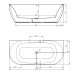 Hoesch Procasa Vorwandwanne 180x80 Monoblock ohne Befüllung