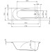 Hoesch Regatta 1700x750x460 mm Rechteckbadewanne Einbaubadewanne Weiß 6454.010 ABVERKAUF
