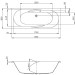 Hoesch Regatta 1900x800x460 mm Rechteckbadewanne Einbaubadewanne Weiß 6462.010