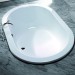Hoesch Scelta 1900x1200x480 mm Oval-Badewanne Einbaubadewanne Weiß 3679.010