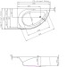 Hoesch Spectra 1700x1000x480 mm Eck-Badewanne Links Einbaubadewanne ohne angeformter Schürze Weiß 3657.010