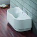 Hoesch Spectra 1700x800x480 mm Vorwand-Badewanne Einbaubadewanne ohne angeformter Schürze Weiß 3663.010