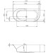 Hoesch Spectra 1700x800x480 mm Vorwand-Badewanne Einbaubadewanne ohne angeformter Schürze Weiß 3663.010