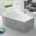 Hoesch Spectra 1800x1200x480 mm Trapez-Badewanne Einbaubadewanne Links Weiß 3666.010