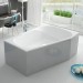 Hoesch Spectra 1800x1200x480 mm Trapez-Badewanne Einbaubadewanne Rechts Weiß 3667.010
