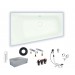 Hoesch Thasos links 1500x1000 Acryl Trapez-Badewanne weiß 3745.010