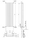 Designheizkörper Alto 464 x 2000 mm, 04 weiß