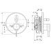 IS Badearmatur MELANGE A4275 UP chrom Unterputz Bausatz 2
