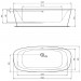 Ideal Standard Badewanne DEA, freistehend, 1900x900x475/610mm, Weiß