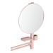 IS Beauty Bar Accessoires-Kombi. Alu+ L800 mit Spiegel d:500mm Rose