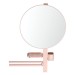IS Beauty Bar Accessoires-Kombi. Alu+ L800 mit Spiegel d:500mm Rose