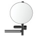 IS Beauty Bar Accessoires-Kombi. Alu+ L800 mit Spiegel d:500mm Silk Black