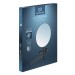 IS Beauty Bar Accessoires-Kombi. Alu+ L800 mit Spiegel d:500mm Silk Black