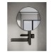 IS Beauty Bar Accessoires-Kombi. Alu+ L800 mit Spiegel d:500mm Silk Black