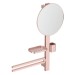 IS Beauty Bar Accessoires-Kombi. Alu+ M700 mit Spiegel d:320mm Rose