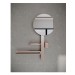 IS Beauty Bar Accessoires-Kombi. Alu+ M700 mit Spiegel d:320mm Rose