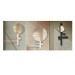 IS Beauty Bar Accessoires-Kombi. Alu+ M700 mit Spiegel d:320mm Rose