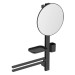 IS Beauty Bar Accessoires-Kombi. Alu+ M700 mit Spiegel d:320mm Silk Black