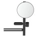 IS Beauty Bar Accessoires-Kombi. Alu+ M700 mit Spiegel d:320mm Silk Black