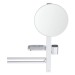 IS Beauty Bar Accessoires-Kombi. Alu+ M700 mit Spiegel d:320mm Silver