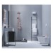 IS Beauty Bar Accessoires-Kombi. Alu+ S700 mit Spiegel d:200mm Rose