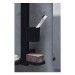 IS Beauty Bar Accessoires-Kombi. Alu+ S700 mit Spiegel d:200mm Silk Black