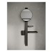 IS Beauty Bar Accessoires-Kombi. Alu+ S700 mit Spiegel d:200mm Silk Black
