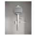 IS Beauty Bar Accessoires-Kombi. Alu+ S700 mit Spiegel d:200mm Silver