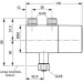 IS Eckventilthermostat CERAPLUS Chrom  
