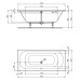 Ideal Standard Hotline Neu 1700x750x465mm Duo-Badewanne Weiß