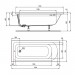 Ideal Standard HOTLINE NEU 1700x750x465mm, Körperform-Badewanne Weiß