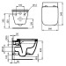 IS WC-Paket i.life B WC Randlos m.WC-Sitz Softclosing 360x545x380mm Weiß