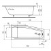 Ideal Standard Rocky Plus/S100 160x70 rechts Acryl-Raumsparbadewanne