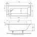Ideal Standard Washpoint 1700x750 Körperformbadewanne K279901