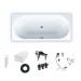 Kaldewei Ambiente Duo Classic 1800x800 Stahl-Email Badewanne 291000010001