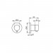 KE 2-Wege Ab-u.Umstellv.IXMO Comf.59557, rund, Aluminium-finish