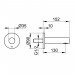 KE Wanneneinlauf IXMO 59545, rund, 152 mm, Nickel gebürstet