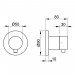 KE 2-Wege Ab-u.Umstellv.IXMO Comf.59557, rund, Edelstahl-finish