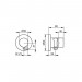 KE 2-Wege Ab-u.Umstellv.IXMO Pure 59557, Schlauchan./Brauseh.rund, Alu-finish