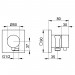 KE 2-Wege Umstellv. IXMO Comfort 59556, Schlauchan./Brauseh.,eckig,Edels.-finish