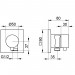 KE 2-Wege Umstellv. IXMO Comfort 59556, Schlauchan./Brauseh.,eckig,Schwchr.geb.