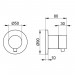 KE 2-Wege Umstellv. IXMO Comfort 59556, rund, Aluminium-finish