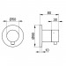KE 3-Wege Ab-u.Umstellv.IXMO Comf.59549, rund, Edelstahl-finish