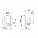 KE 3-Wege Ab-u.Umstellv.IXMO Pure 59549, Schlauchan./Brauseh., rund, Alu-finish