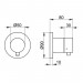 KE 3-Wege Umstellventil IXMO Comf.59548, rund, Edelstahl-finish