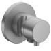 KE 3-Wege Umstellventil IXMO Comf.59548, Schlauchan./Brauseh., rund, Alu-finish