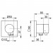 KE 3-Wege Umstellventil IXMO Comf.59548, Schlauchanschl., eckig, Edelstahl-finish