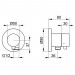 KE 3-Wege Umstellventil IXMO Comf.59548, Schlauchanschl., rund, Edelstahl-finish