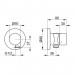 KE 3-Wege Umstellventil IXMO Pure 59548 Schlauchan./Brauseh.rd,Schwarzchrom geb.